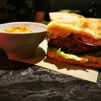 Veg mac on the other side at La Huerta Funky Castizo in Madrid