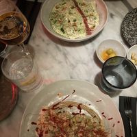 ravioli and white asparagus  at La Huerta Funky Castizo in Madrid