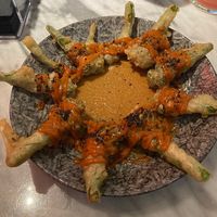 Vegan bimi « patatas bravas » at La Huerta Funky Castizo in Madrid