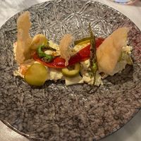 Vegan « ensaladilla rusa » at La Huerta Funky Castizo in Madrid