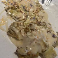 Grilled Artichoke   at La Huerta Funky Castizo in Madrid