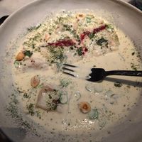 Stuffed pasta at La Huerta Funky Castizo in Madrid