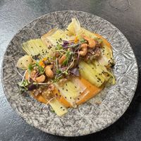 Leeks  at La Huerta Funky Castizo in Madrid