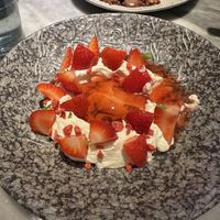 Strawberries in vinegar  at La Huerta Funky Castizo in Madrid