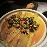 Puerros at La Huerta Funky Castizo in Madrid