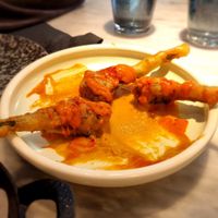 Bravas de bimi at La Huerta Funky Castizo in Madrid