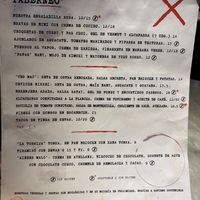 Menu   at La Huerta Funky Castizo in Madrid