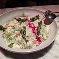 Ravioli filled with a delicious sundried tomato at La Huerta Funky Castizo in Madrid