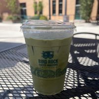 matcha w oat milk   at Bird Rock in San Diego