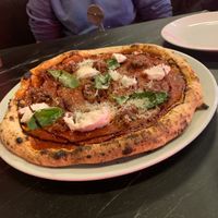 Meatball Marinara pizza  at Pizza Punks in Liverpool