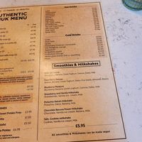 Menu as of Nov 23 at Yafo in Bristol