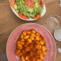 Gnocchi Napole and Green Salas  at La Forchetta in Faro