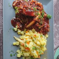 Vegane Kohlroulade at Brauhaus Alte Ölmühle in Wittenberge