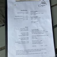 Warme Getränkekarte   at Gartenlokal Elbeglück in Lenzerwische