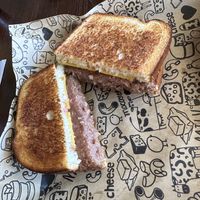 Vegan patty melt  at I Heart Mac & Cheese in Highland Village