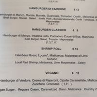 Menu at Bonobo  in Tortoli
