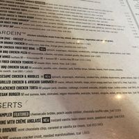 Menu at Yard House - Legends Outlets in Kansas City