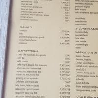 Menu at Latte e Miele in Olbia
