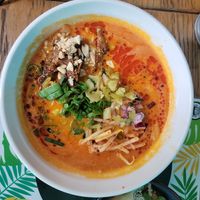 Spicy ramen at Yatta Vegan in Warsaw