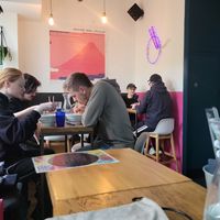Inside at Yatta Vegan in Warsaw