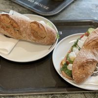 Avocado baguette greek style - Espresso House, Lüneburg  at Espresso House in Lueneburg