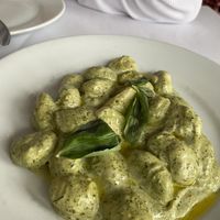 Vegan creamy pesto gnocchi  at Gigi's in Balmain