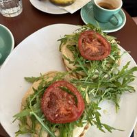 Hummus bagel   at Bagel Coffee Culture in Berlin