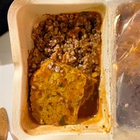 Pieczeń z seitanu z sosem, kaszą gryczaną i surówką (Seitan Roast) at Vega in Wroclaw