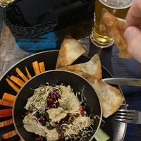 Hummus and Falafel  at Vega in Wroclaw