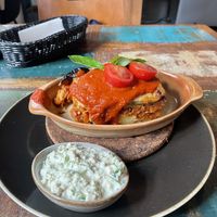 Moussaka without vegan cheese   at Vega in Wroclaw