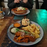 Fried oyster mushroom   at Vega in Wroclaw