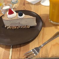 tofu cheesecake  at Vega in Wroclaw