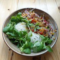 Tofu teryiaki at Vega in Wroclaw