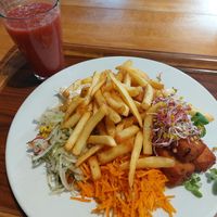 Fake fish plate at Vega in Wroclaw