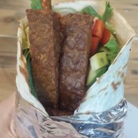 Tempeh tortillas at Vega in Wroclaw