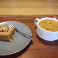 soup of the day plus cake at Vega in Wroclaw