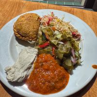 Samosa plate   at Vega in Wroclaw