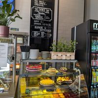 Such a treat to get a fancy vegan dessert! at Vega in Wroclaw