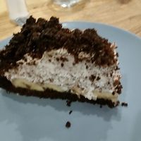 banana and chocolate cake at Vega in Wroclaw