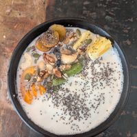 Breakfast granola at Vega in Wroclaw