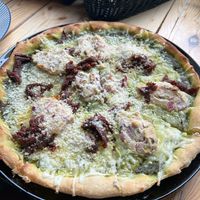 Pesto Ricotta Pizza w/ Sun-dried tomatoes  at Vega in Wroclaw