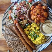 english breakfast at Vega in Wroclaw