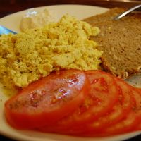 "Tofucznica" for breakfast at Vega in Wroclaw