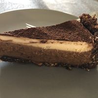 RAW cake with coconut and Carmell at Vega in Wroclaw