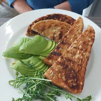 Avocado toast at Café Papillon in Oxted