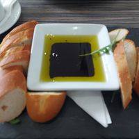 Bread and oils at Café Papillon in Oxted