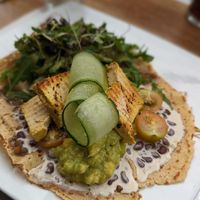 Sombrero vueltiado vegano at Heladería Crepes & Waffles in Bogota