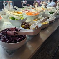 Salad bar at Heladería Crepes & Waffles in Bogota