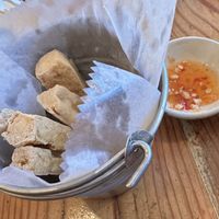 Tofu fries starter - generous portion  at Pochana in Astoria