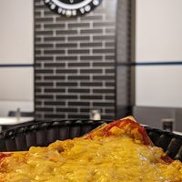 Vegan tuna pizza (too salty for my taste) at Wayback Burger in Tokyo